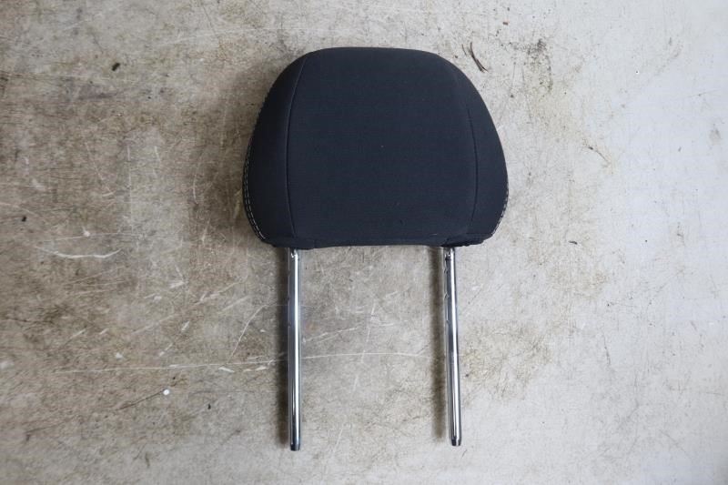 2015-2021 Ford Mustang OEM Front Seat Headrest Black Cloth White Stitch