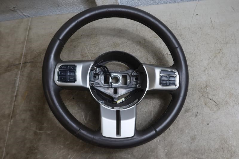 2011 2012 2013 Jeep Grand Cherokee OEM Brown Leather Steering Wheel 1JH881D3AF
