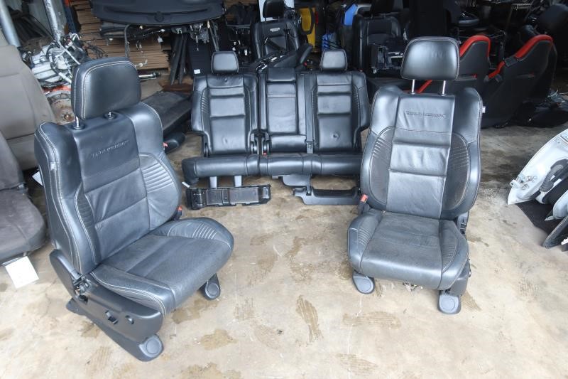 2017-2024 Jeep Grand Cherokee Trackhawk OEM Leather Seats Black Front Rear