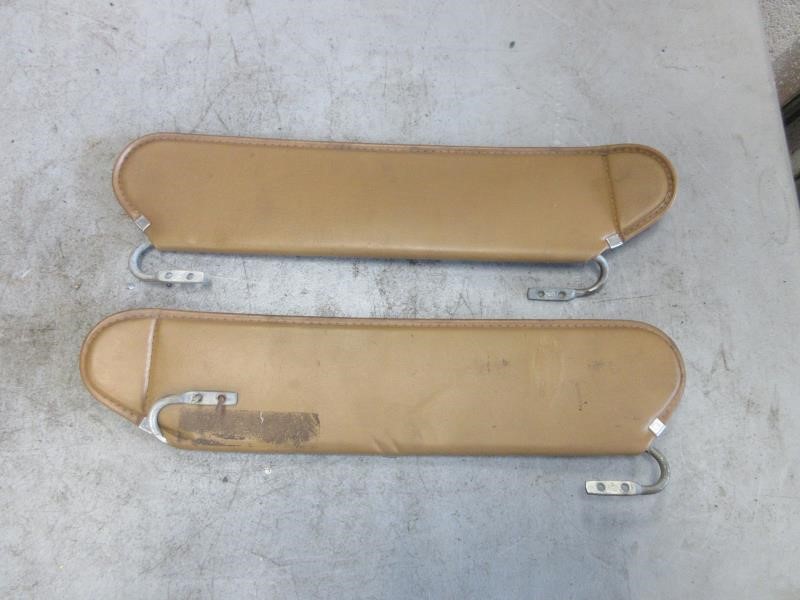 1987-1995 Jeep Wrangler YJ OEM Factory Tan Sun Visors Pair Left Right