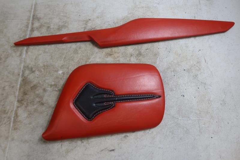 2014-2019 Corvette Stingray OEM Red Center Console Armrest & Side Trim Panel 