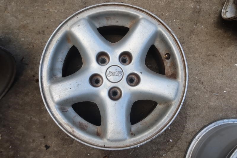 Jeep Wrangler TJ Cherokee XJ ZJ OEM 5 Spoke Flat Aluminum Wheel Rim 15x7 5x4.5