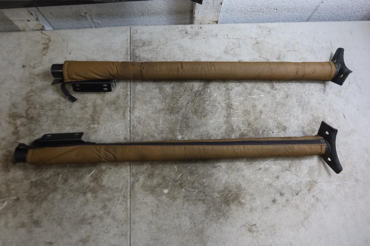1987-1995 Jeep Wrangler YJ OEM Windshield Roll Bar Extension Support Bar Pair