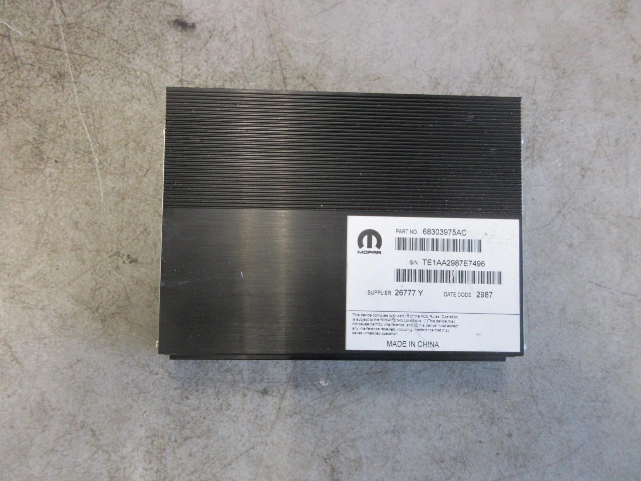 2017-2023 Dodge Challenger Charger OEM Radio Amplifier 68303975