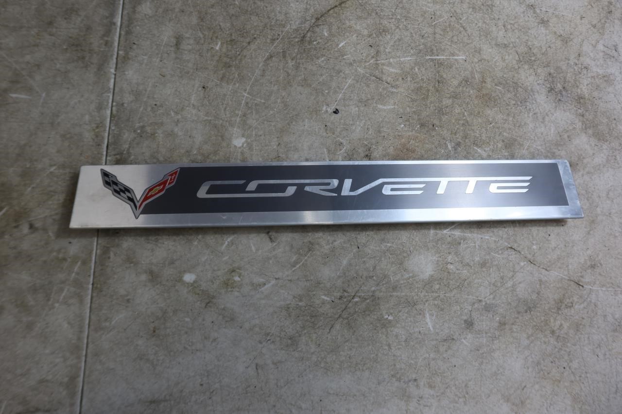 2014-2019 Chevy Corvette C7 OEM Door Sill Scuff Entry Plate 22789326