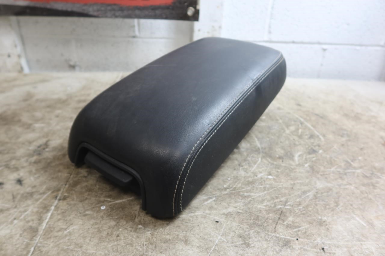 2015-2023 Dodge Charger OEM Leather Center Console Lid Armrest White Stitch