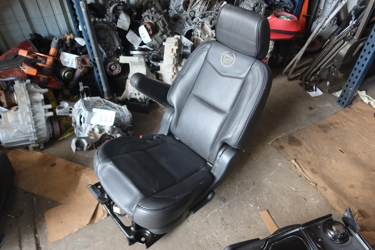 2007-2014 Cadillac Escalade Platinum OEM Black Leather Second Row Captain Chair Seat