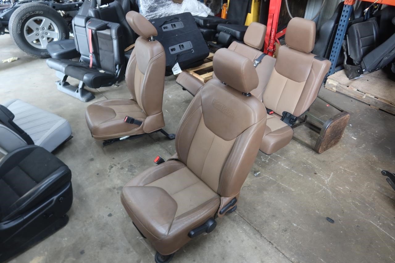 2011-2018 Jeep Wrangler JK 4 Door OEM Brown Leather Seats 75th Anniversary