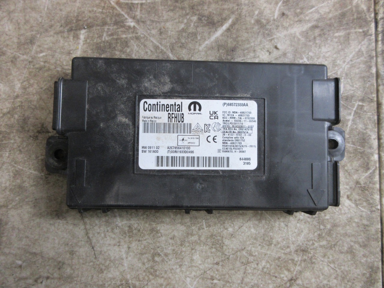 2023 Dodge Challenger Charger OEM Hub Receiver Module 68572333