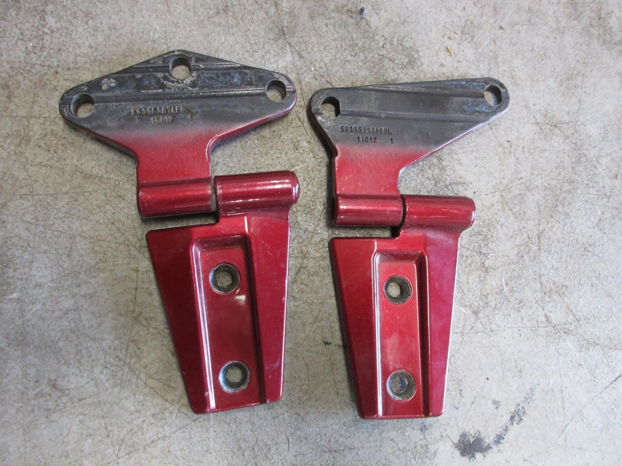 2007-2018 Jeep Wrangler JK OEM Driver Door Hinges Front / Rear 55395385