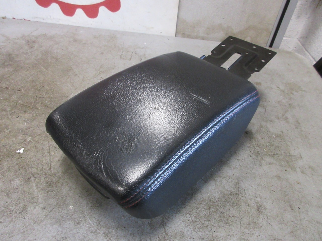 2018-2023 Jeep Wrangler Gladiator OEM Black Leather Armrest Red Stitch