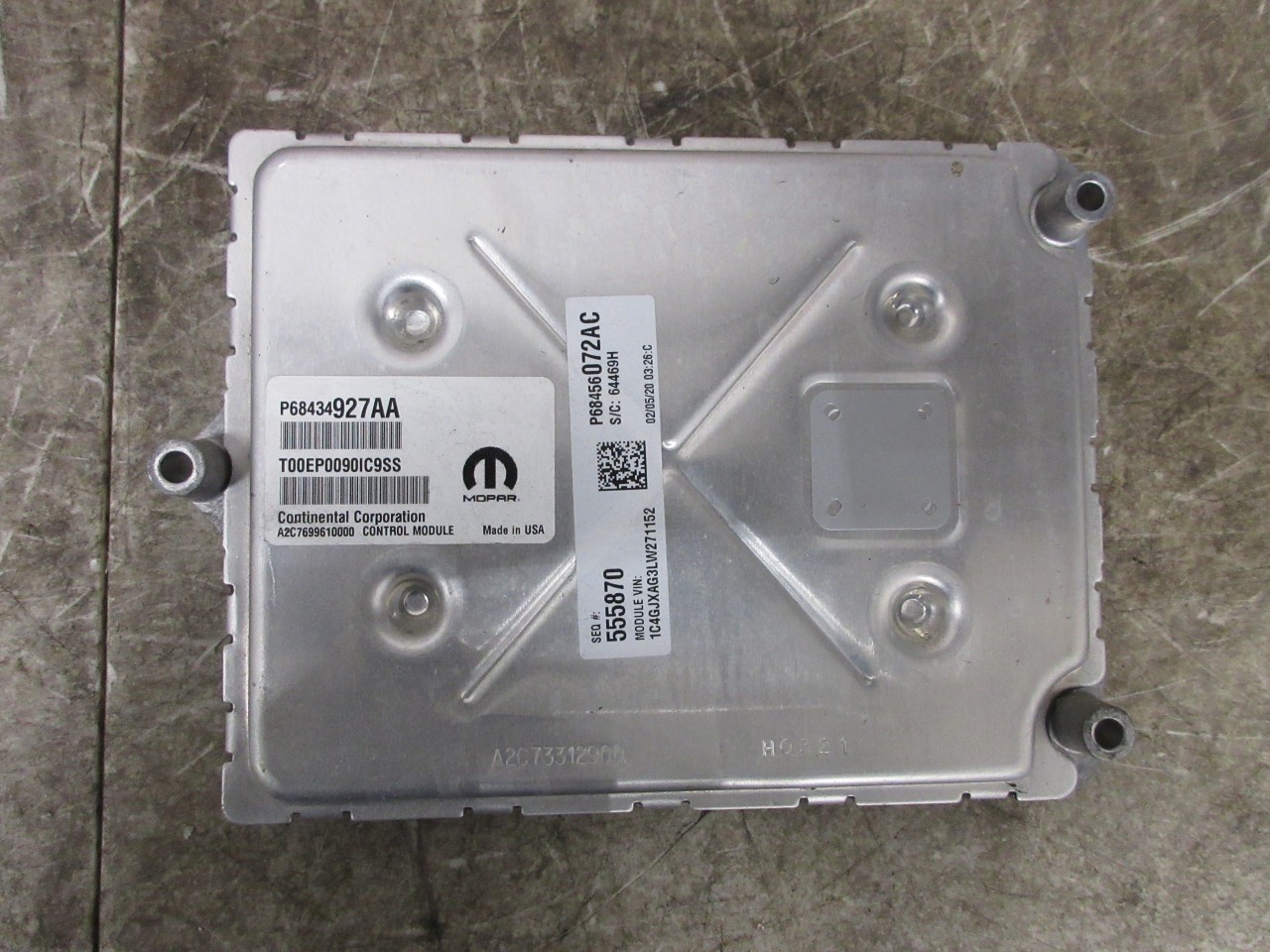 2020-2023 Jeep Wrangler JL 3.6L OEM Engine Control Module ECU ECM 68434927