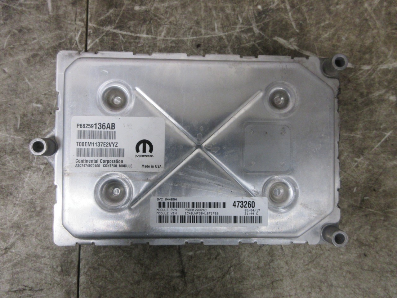 2016-2018 Jeep Wrangler JK OEM Engine Controller Module ECU ECM 68259136