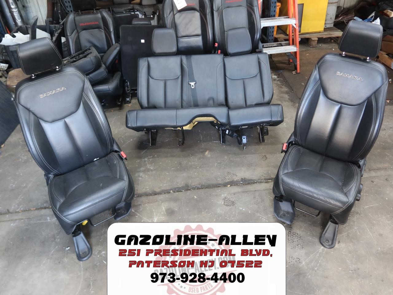 2011-2018 Jeep Wrangler JK 4 Door OEM Black Leather Seats Sahara