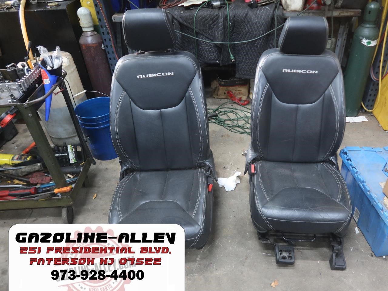 2011-2018 Jeep Wrangler JK 2 Door Rubicon OEM Black Leather Seats 