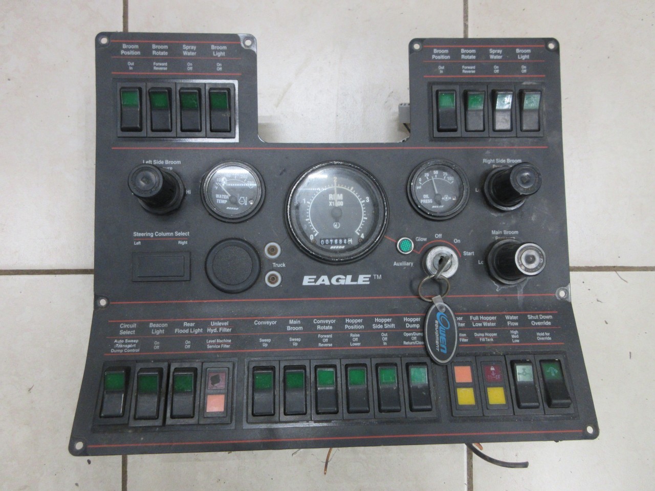 Elgin Eagle SC8000 OEM Street Sweeper Dash Console Control Panel 