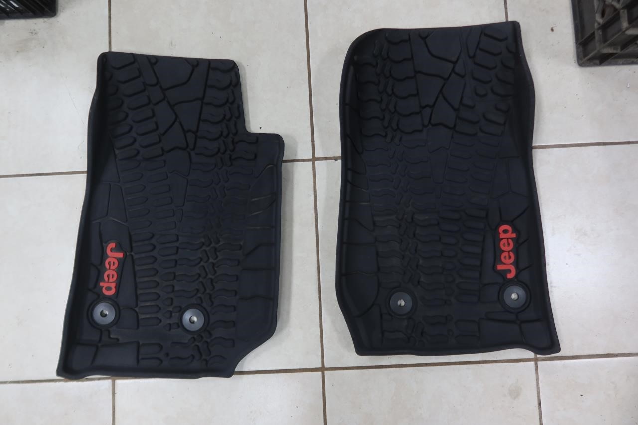 2014-2018 Jeep Wrangler JK OEM Front All Weather Floor Mat 2 Piece 82213860
