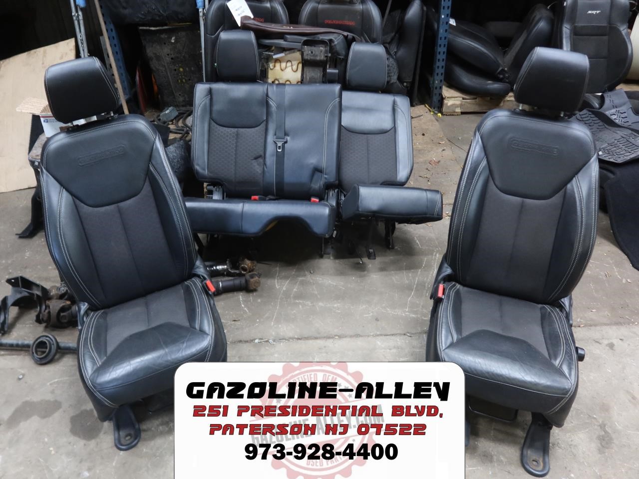 2011-2018 Jeep Wrangler JK 4 Door OEM Black Leather Seats Oscar Mike