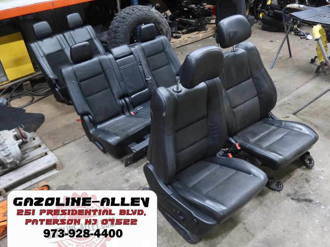 2014-2020 Dodge Durango R/T OEM Leather Suede Seats Black Full Set