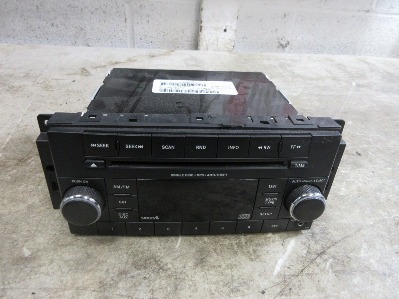 2012-2017 Jeep Wrangler JK OEM Sirius Multi Media Radio 68252823