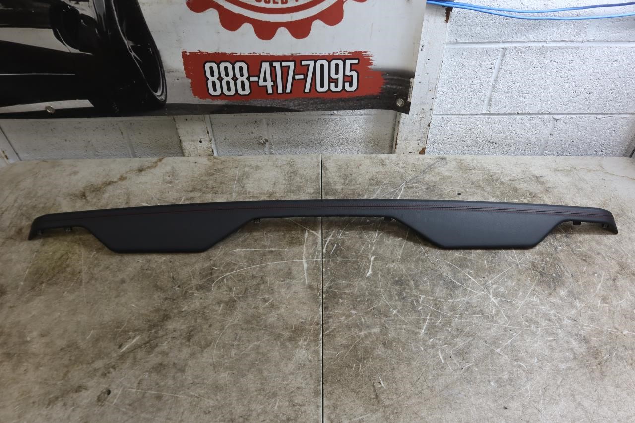 2018-2023 Jeep Wrangler JL Rubicon OEM Upper Dash Trim Red Stitch 6AC121R3AC