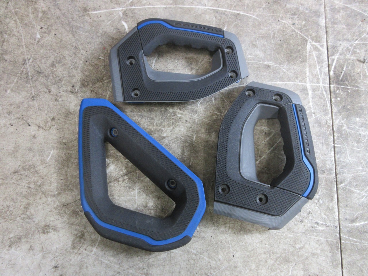 2021-2025 Ford Bronco 4 Door OEM Interior Grab Handle Set Black Gray Blue