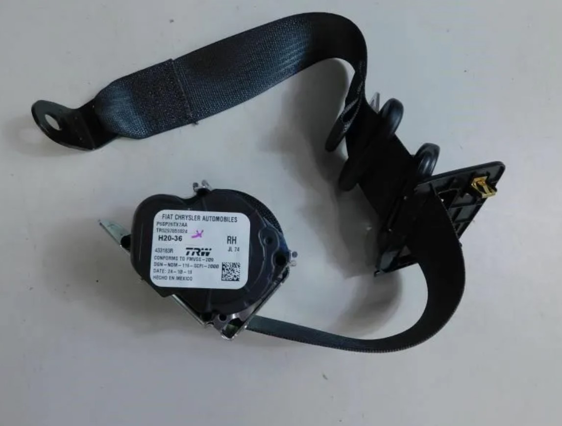2018-2023 Jeep Wrangler JL OEM Rear Right Passenger Seat Belt 6SP26TX7AB