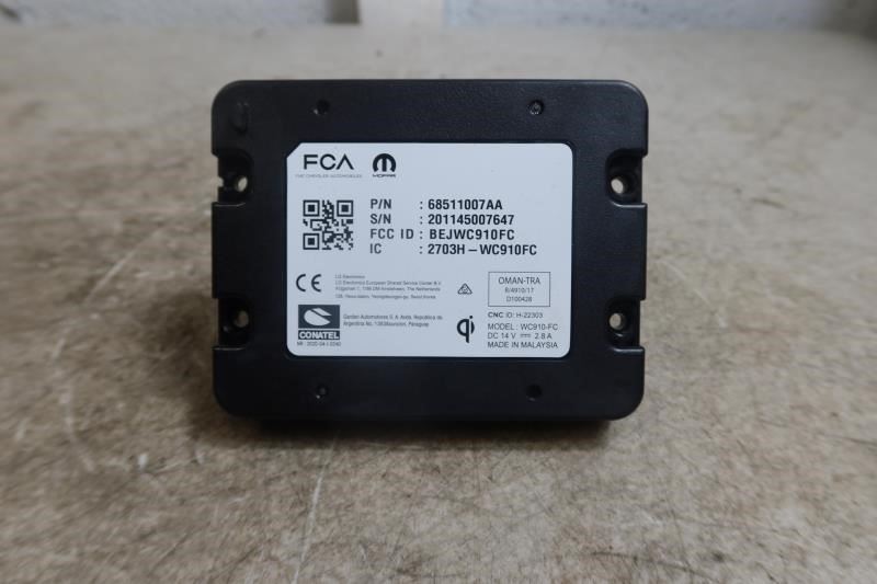 2021 2022 Dodge Durango OEM Center Console Wireless Phone Charger 68550631