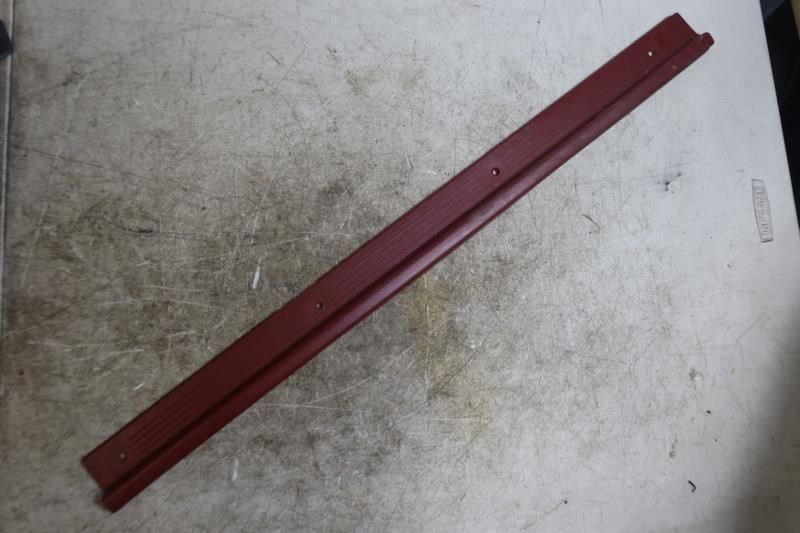 1984-1989 Nissan 300ZX OEM Left Driver Floor Sill Scuff Plate Panel Red
