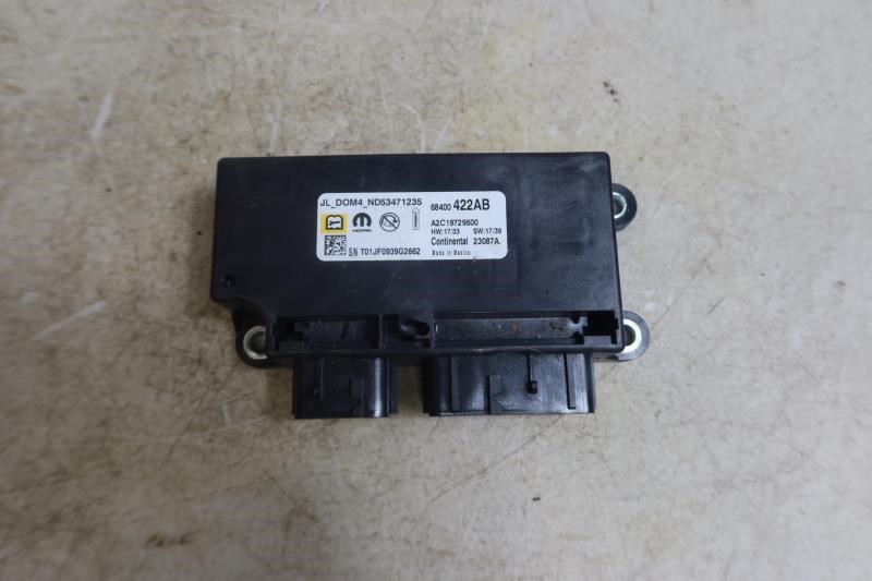 2018-2023 Jeep Wrangler JL OEM SRS Occupant Restraint Module 68400422