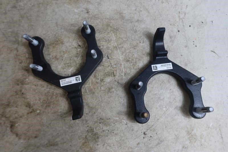 2018-2023 Jeep Wrangler JL Gladiator JT OEM Bumper Tow Hook Pair Black 68268936